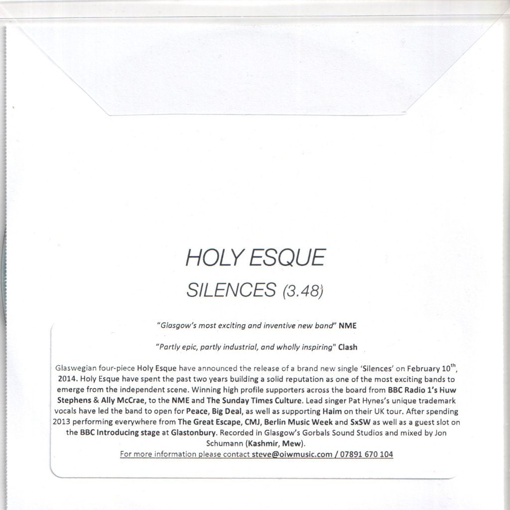 Holy Esque - silences - Cdr