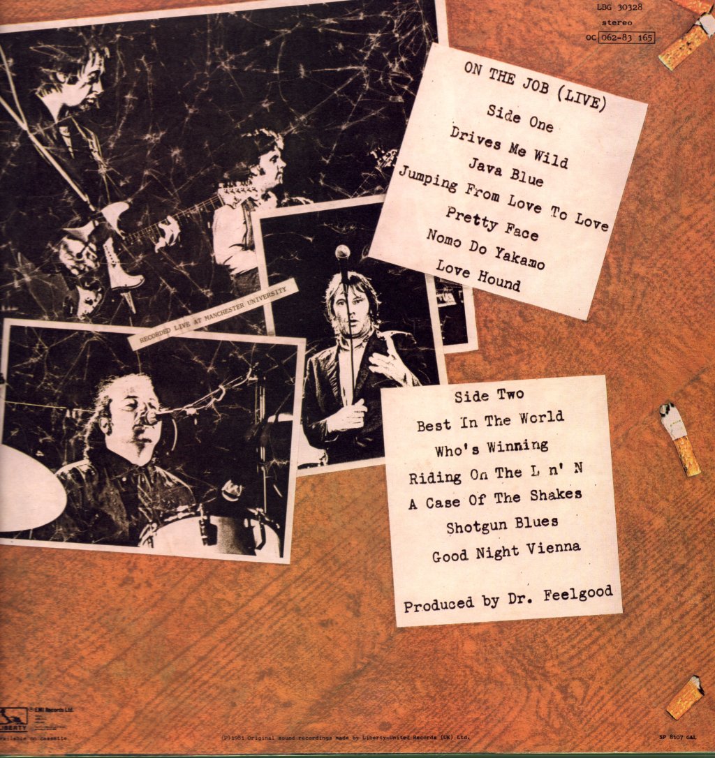 Dr. Feelgood - On The Job - Lp