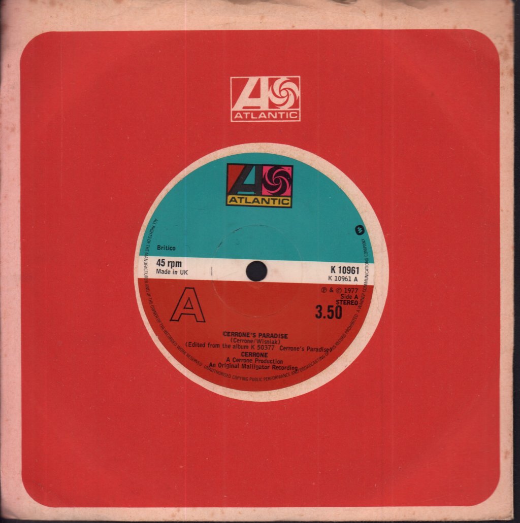 Cerrone - Cerrone's Paradise - 7 Inch
