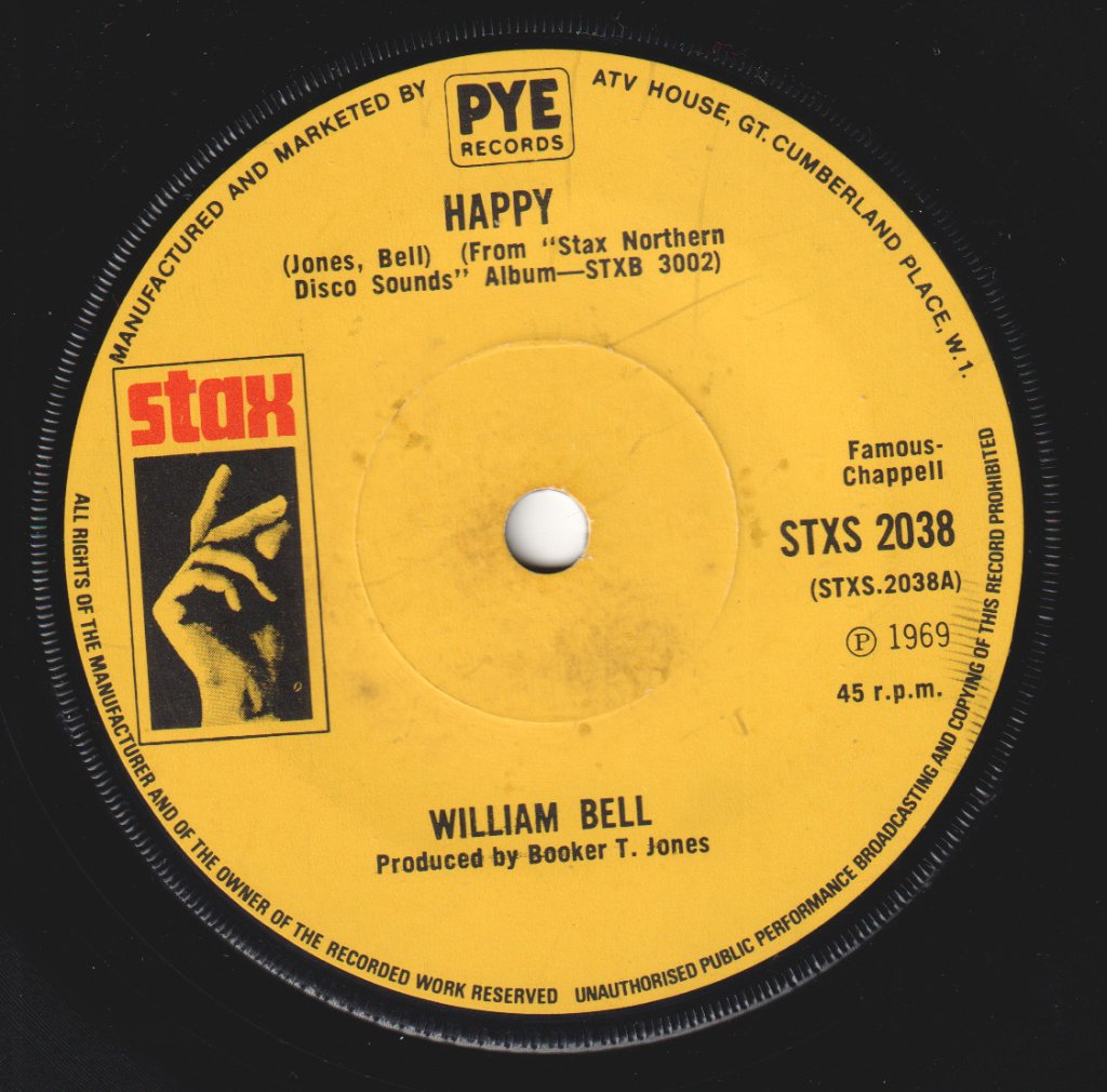 William Bell - Happy - 7 Inch