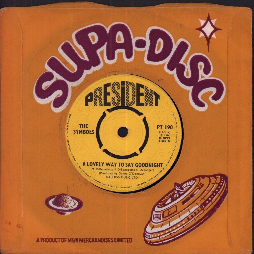 Symbols (60'S Group) - A Lovely Way To Say Goodnight - 7 Inch