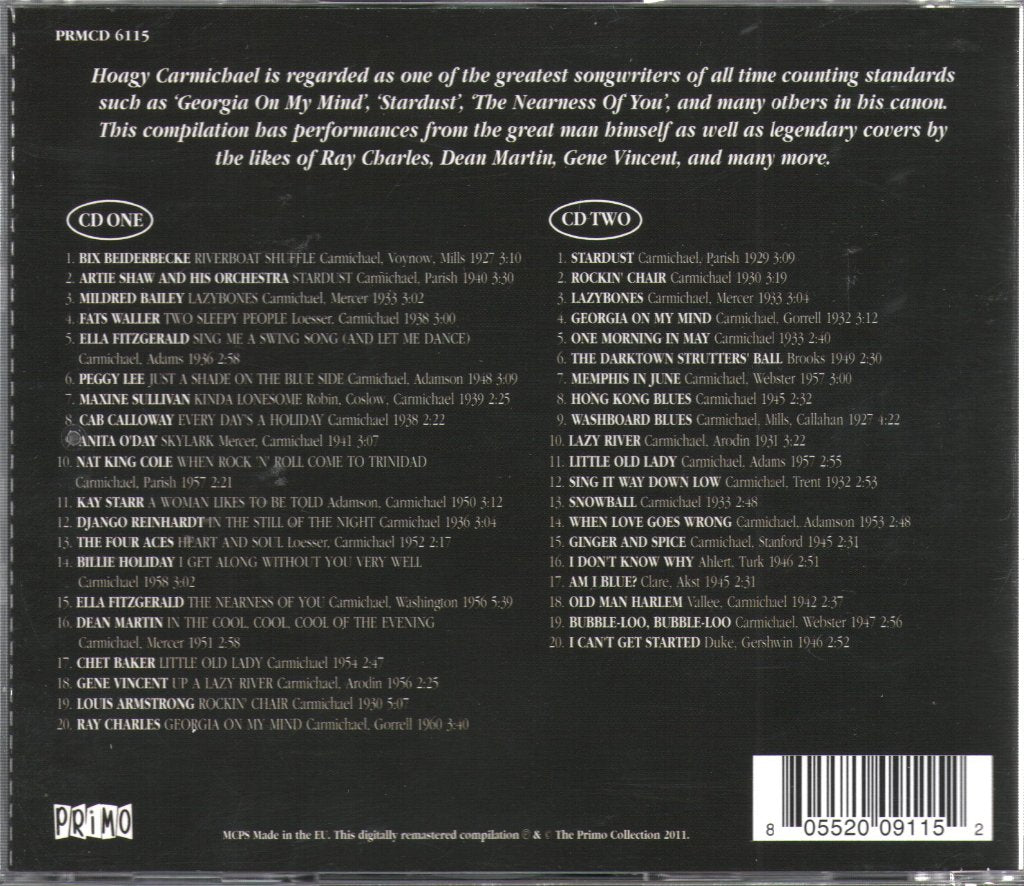 Various Artists - Hoagy Carmichael & Friends: Stardust - Double Cd