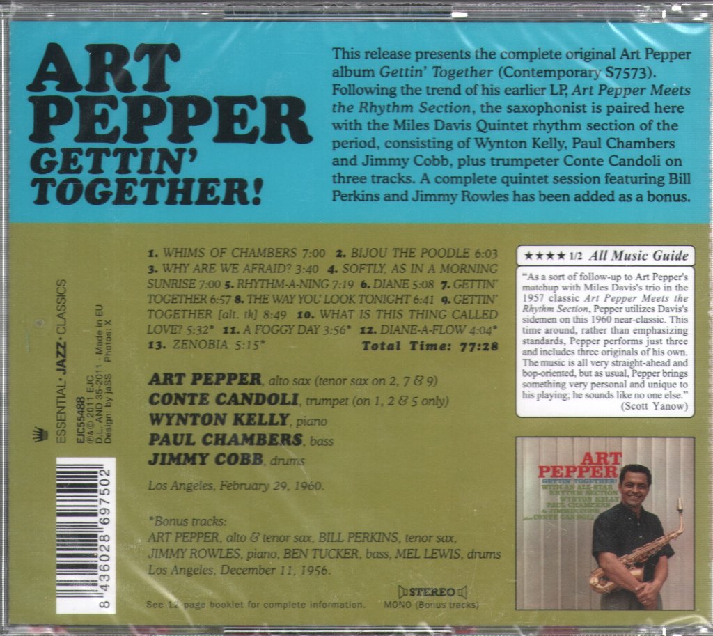 Art Pepper - Gettin' Together! - Cd