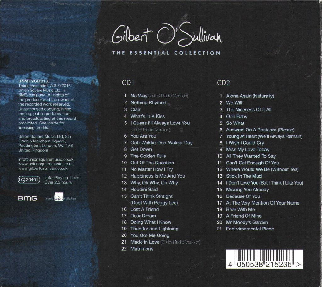 Gilbert O'Sullivan - Essential Collection - Cd Set