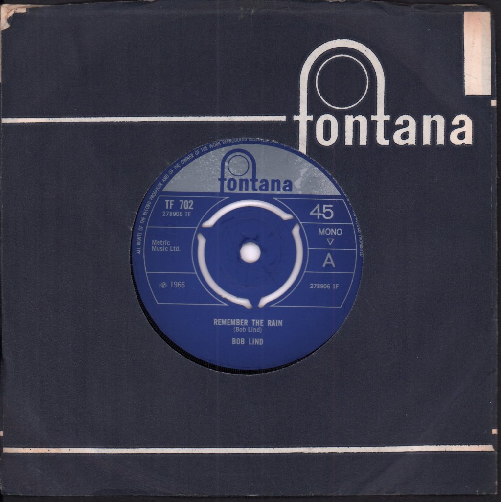 Bob Lind - Remember The Rain - 7 Inch