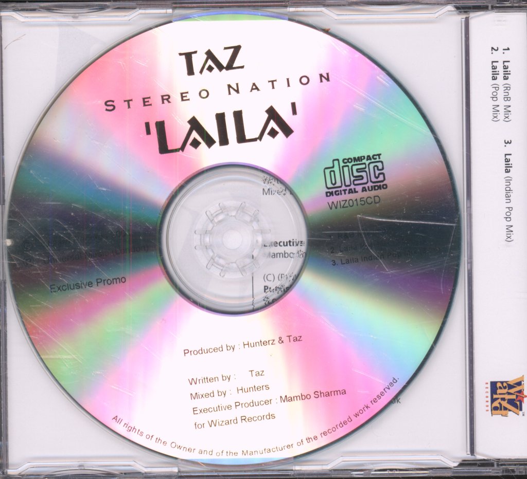 Taz And Stereo Nation - Laila - Cdr