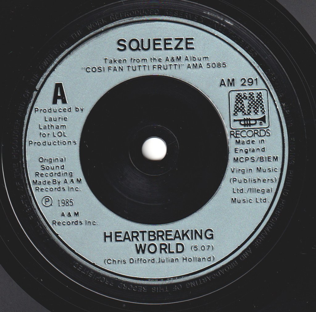 Squeeze - Heartbreaking World - 7 Inch