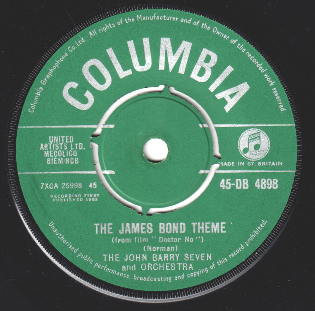 John Barry Seven - James Bond Theme - 7 Inch