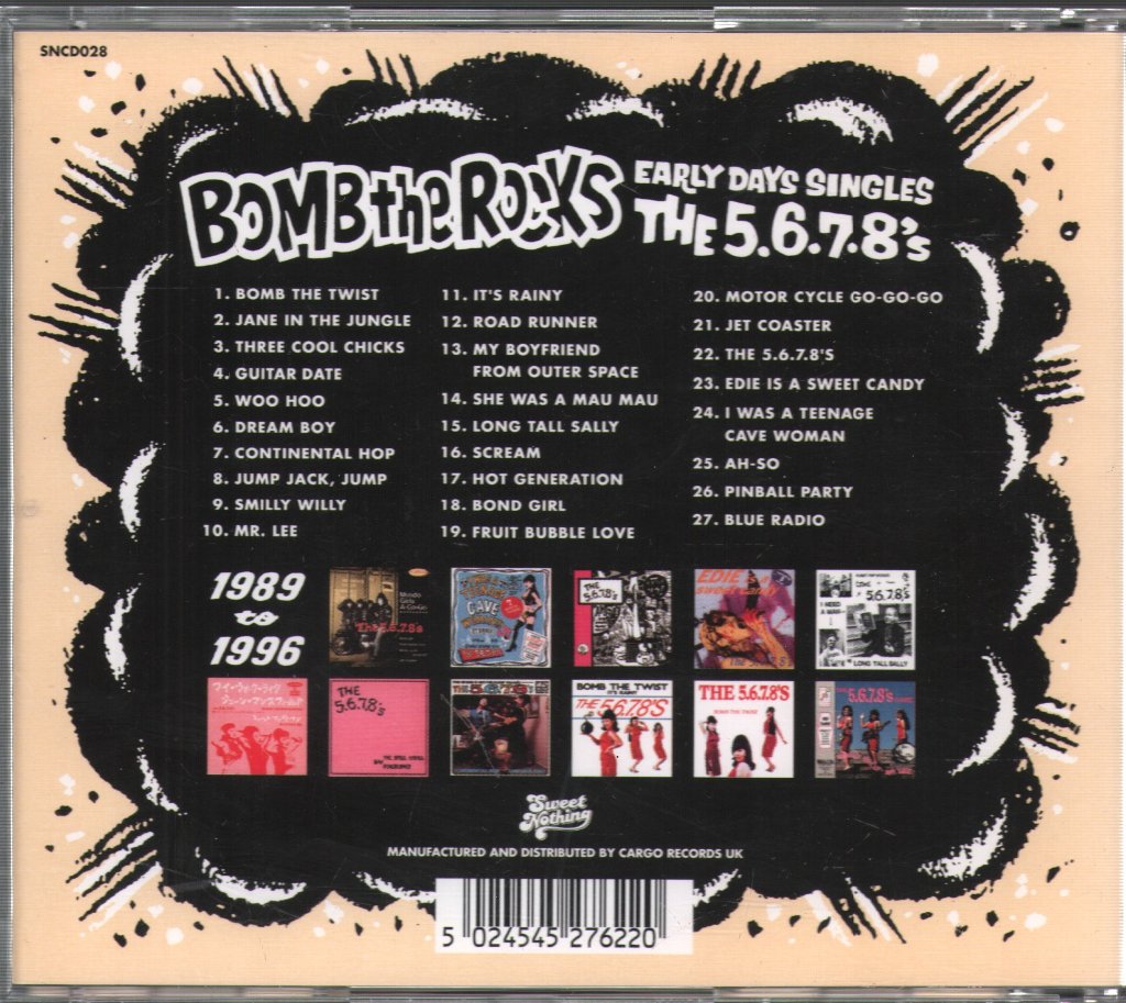 5.6.7.8's - Bomb The Rocks (Early Days Singles 1989 To 1996) - Cd