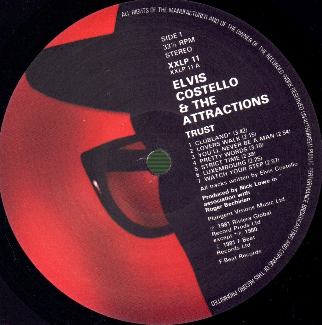 Elvis Costello And The Attractions - Trust - Lp