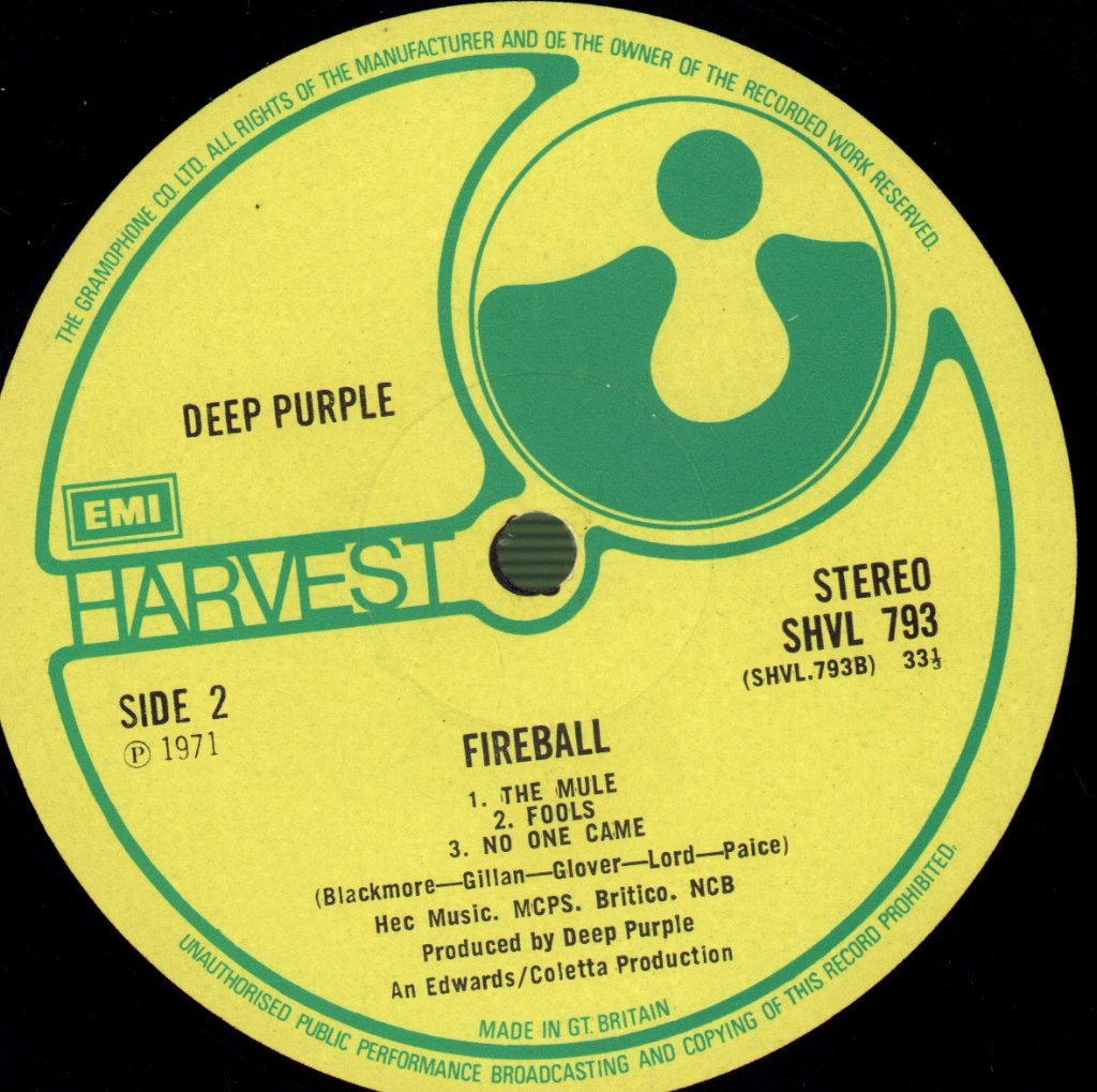 Deep Purple - Fireball - Lp