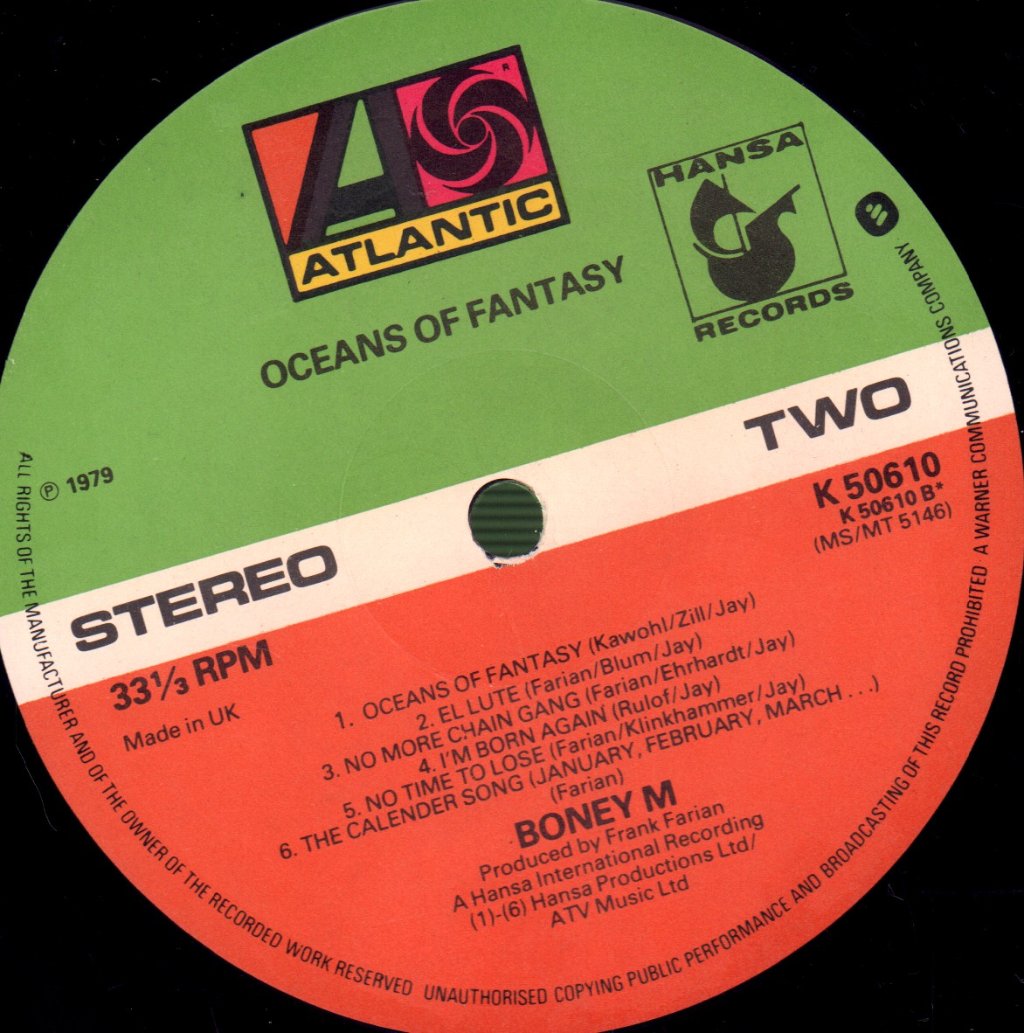 Boney M - Oceans Of Fantasy - Lp