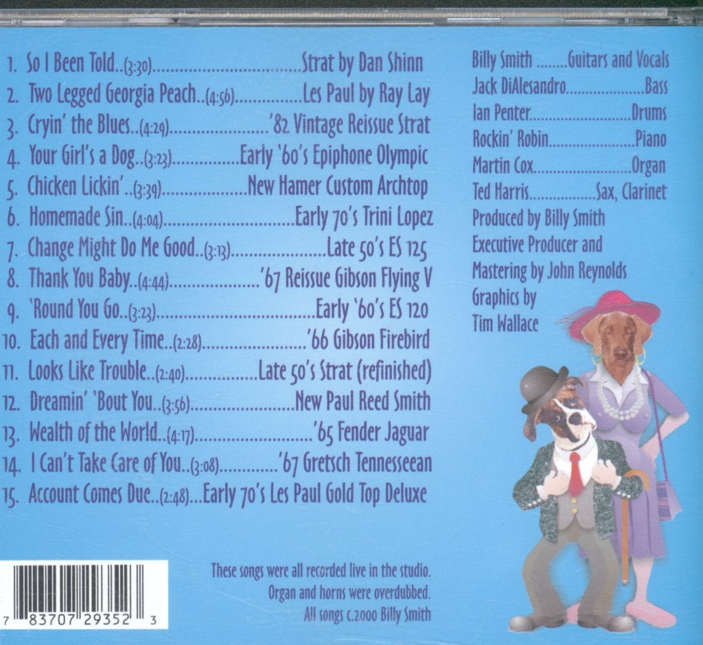 Billy Smith Band - Guitars and Blues - Cd