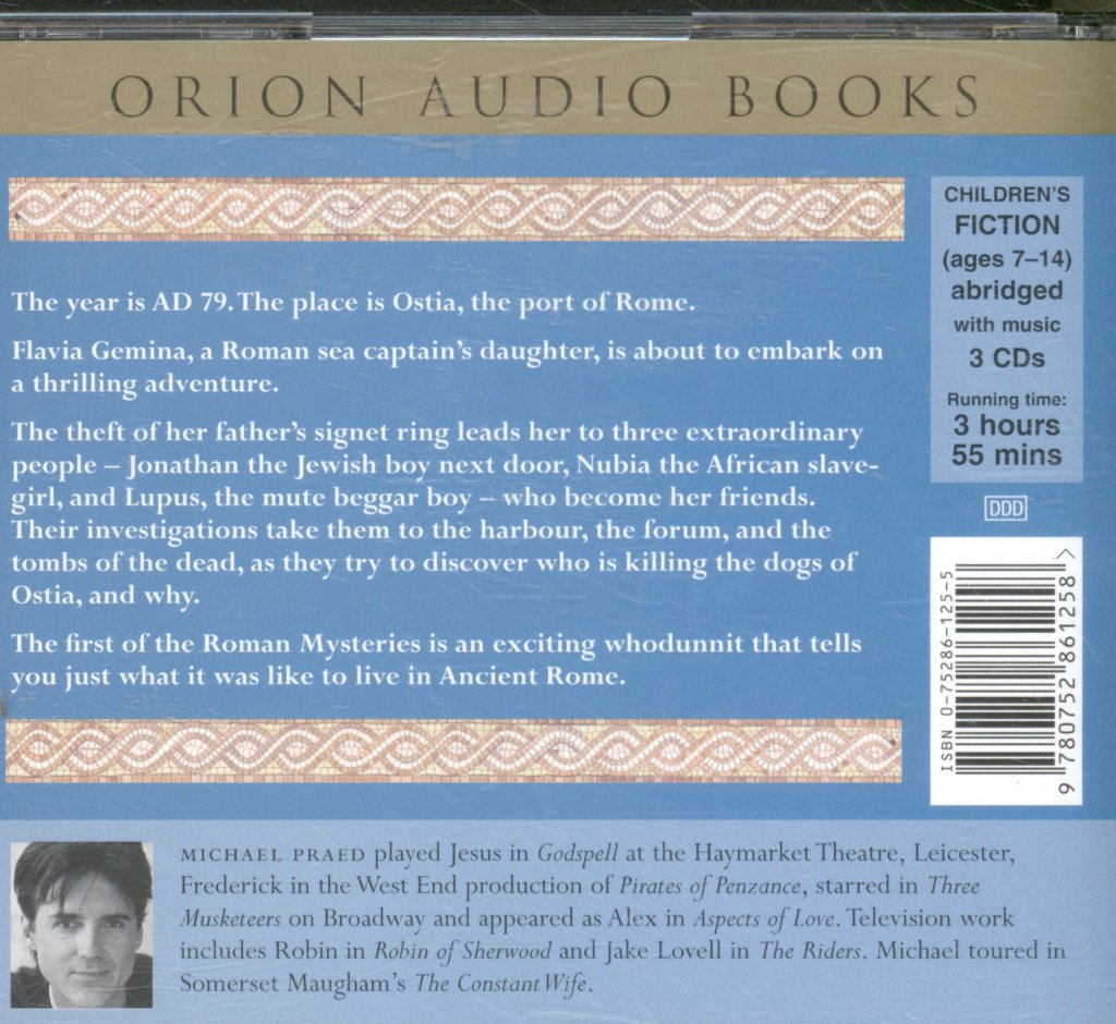Michael Praed - Caroline Lawrence - Thieves Of Ostia - Triple Cd