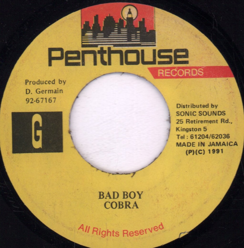 Mad Cobra - Bad Boy - 7 Inch