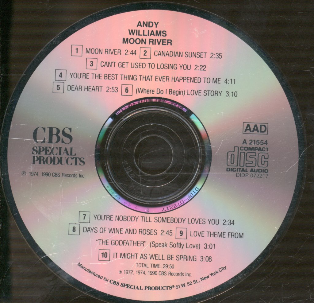 Andy Williams - Moon River - Cd
