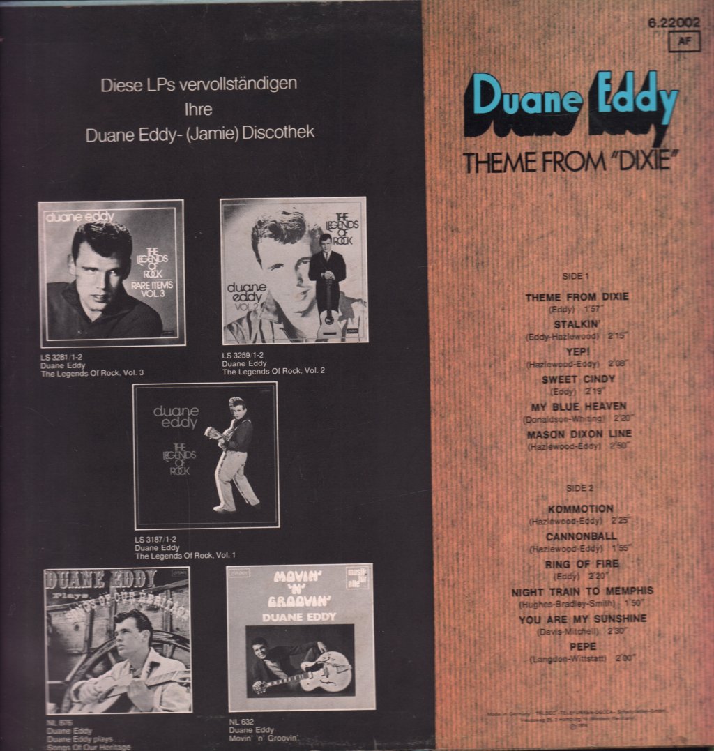 Duane Eddy - Theme From Dixie - Lp