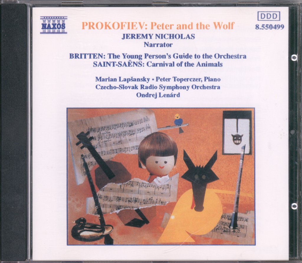 Czecho-Slovak Radio Symphony Orchestra, Ondrej Lenárd - Prokofiev / Britten / Saint-Saens -Peter And The Wolf / The Young Person's Guide To The Orchestra / Carnival Of The Animals - Cd