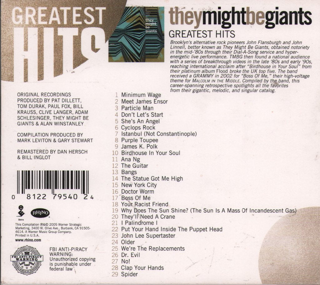 They Might Be Giants - A User's Guide To They Might Be Giants - Cd