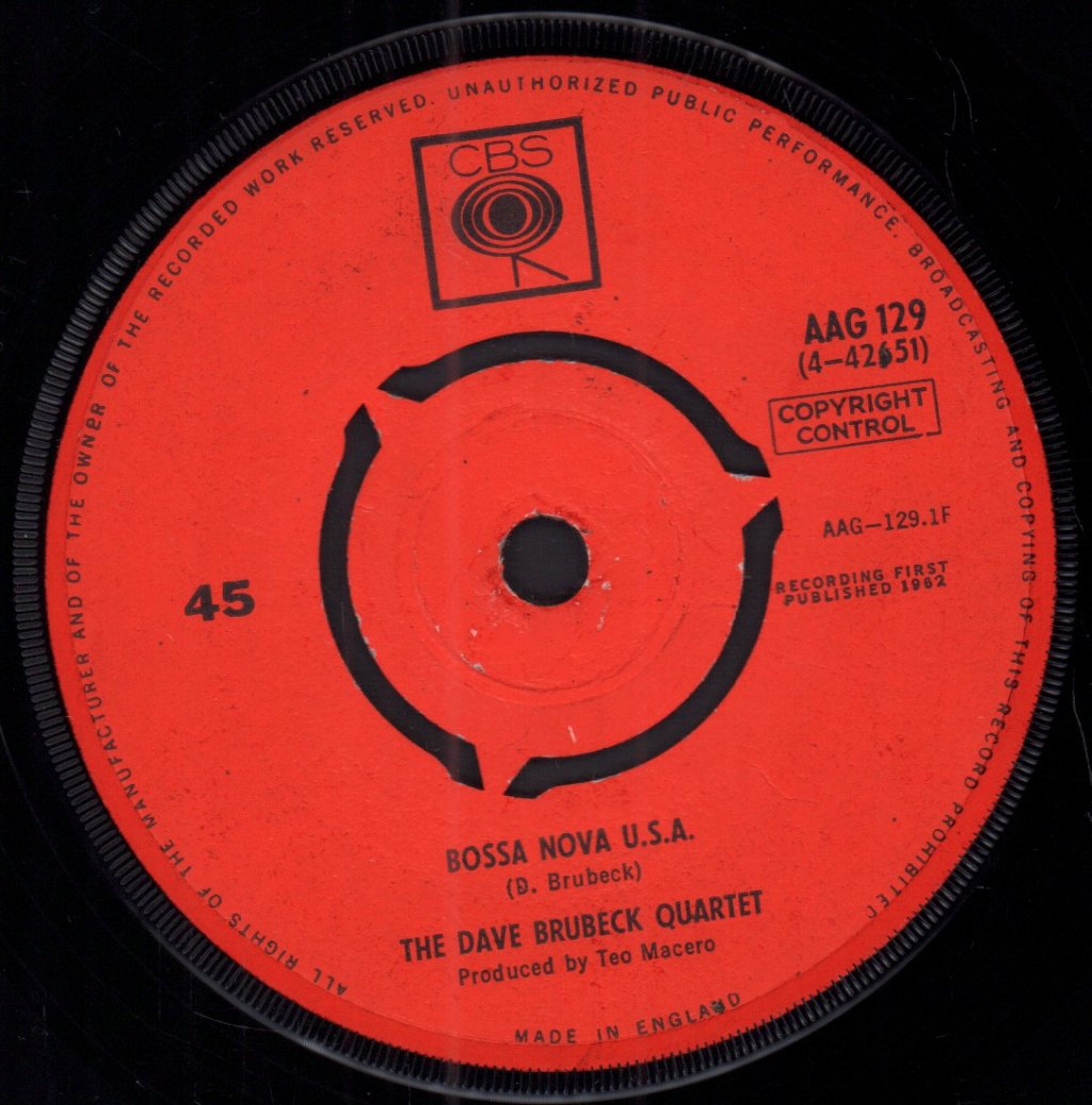 Dave Brubeck Quartet - Bossa Nova Usa - 7 Inch