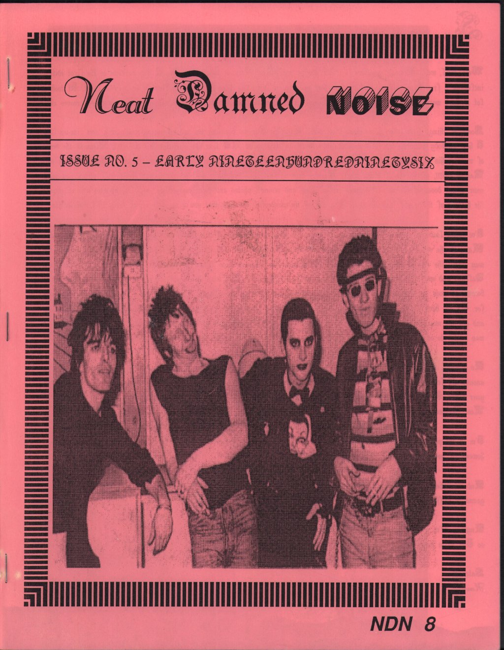 Damned - Neat Damned Noise Issue no. 5 - Fanzine