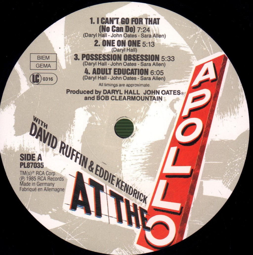 Hall And Oates - Live At The Apollo - Lp