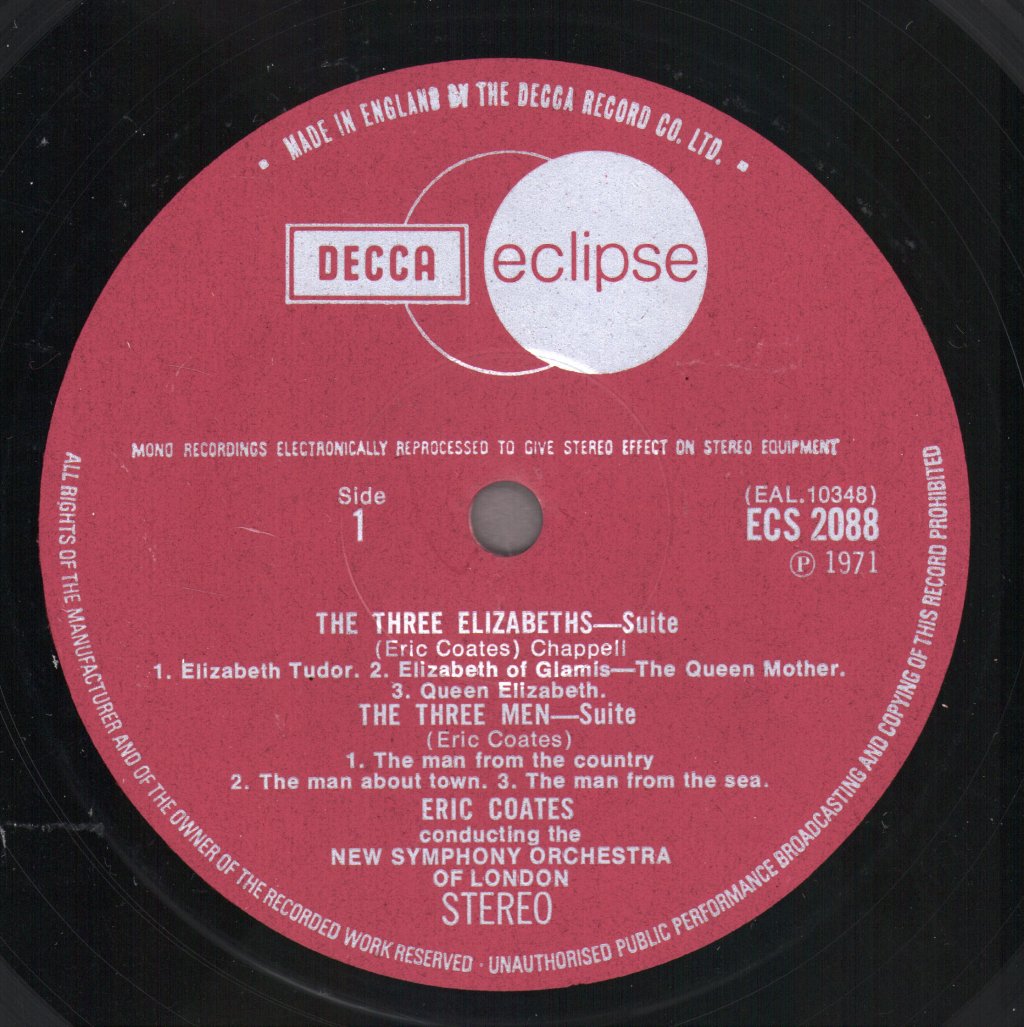 Eric Coates - Eric Coates Conducts Eric Coates - Lp