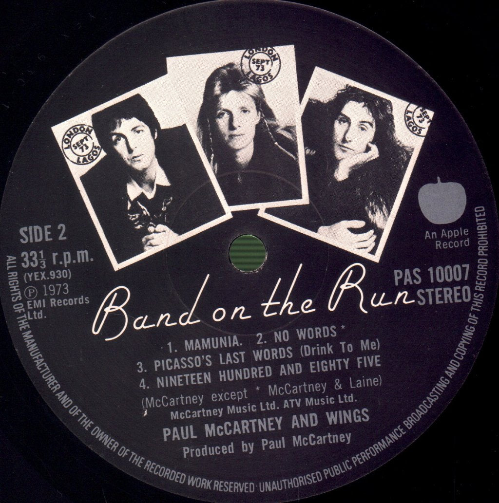 Paul McCartney And Wings - Band On The Run - Lp