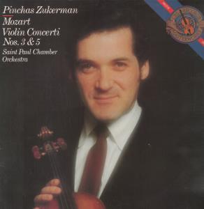 Pinchas Zukerman / Saint Paul Chamber Orchestra - Mozart - Violin Concerti Nos. 3 & 5 - Lp