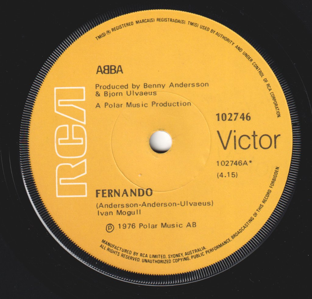 ABBA - Fernando - 7 Inch