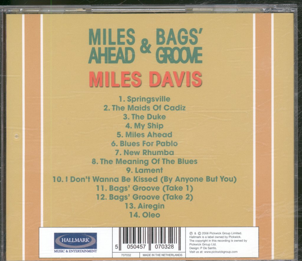 Miles Davis - Miles Ahead & Bags' Groove - Cd
