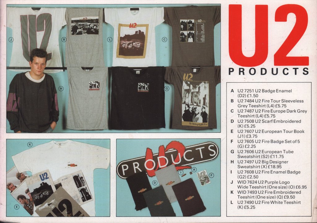 U2 - Unforgettable Fire - Tour Programme