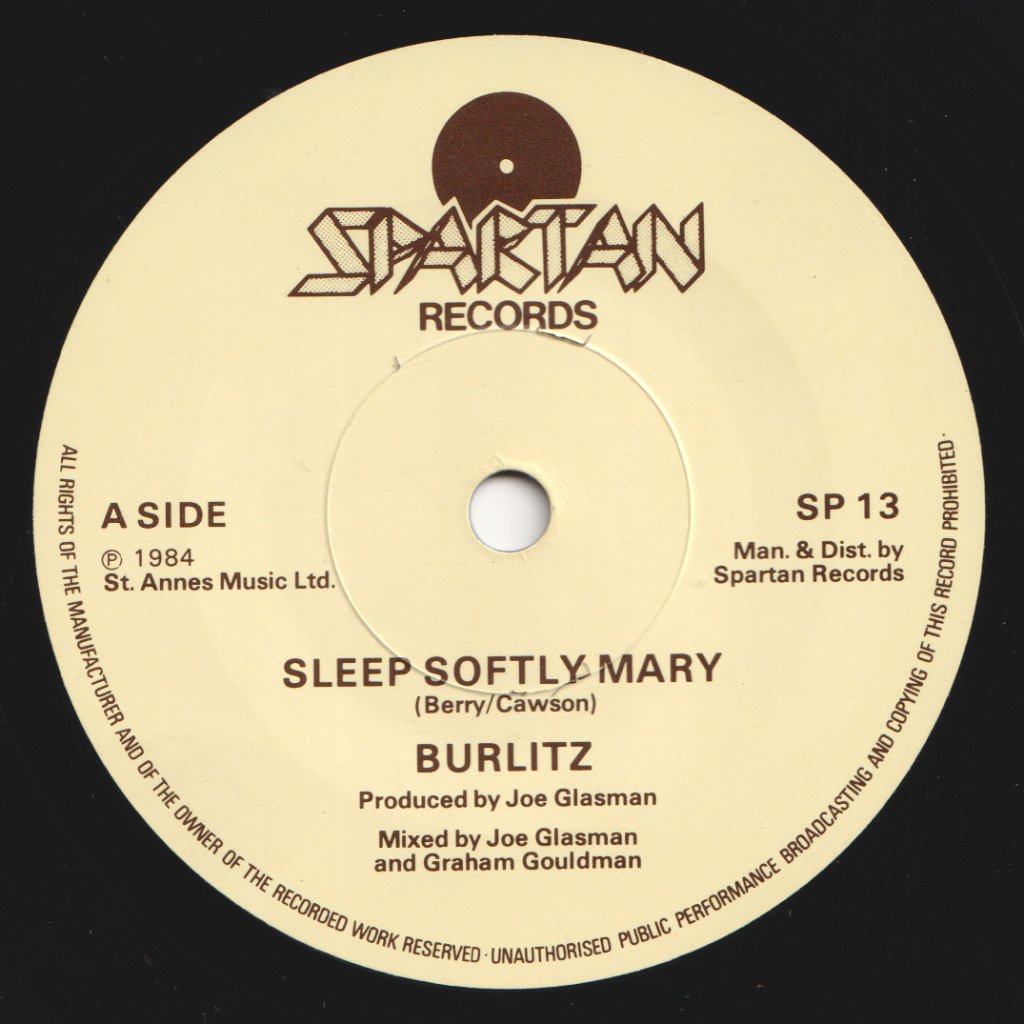 Burlitz - Sleep Softly Mary - 7 Inch