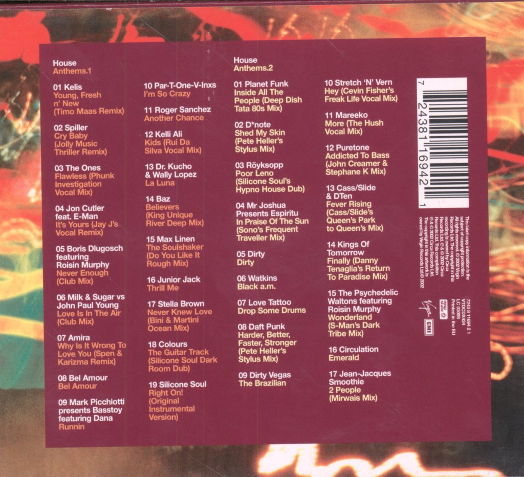 Various Artists - House Anthems - The Best Deep & Funky House - Double Cd