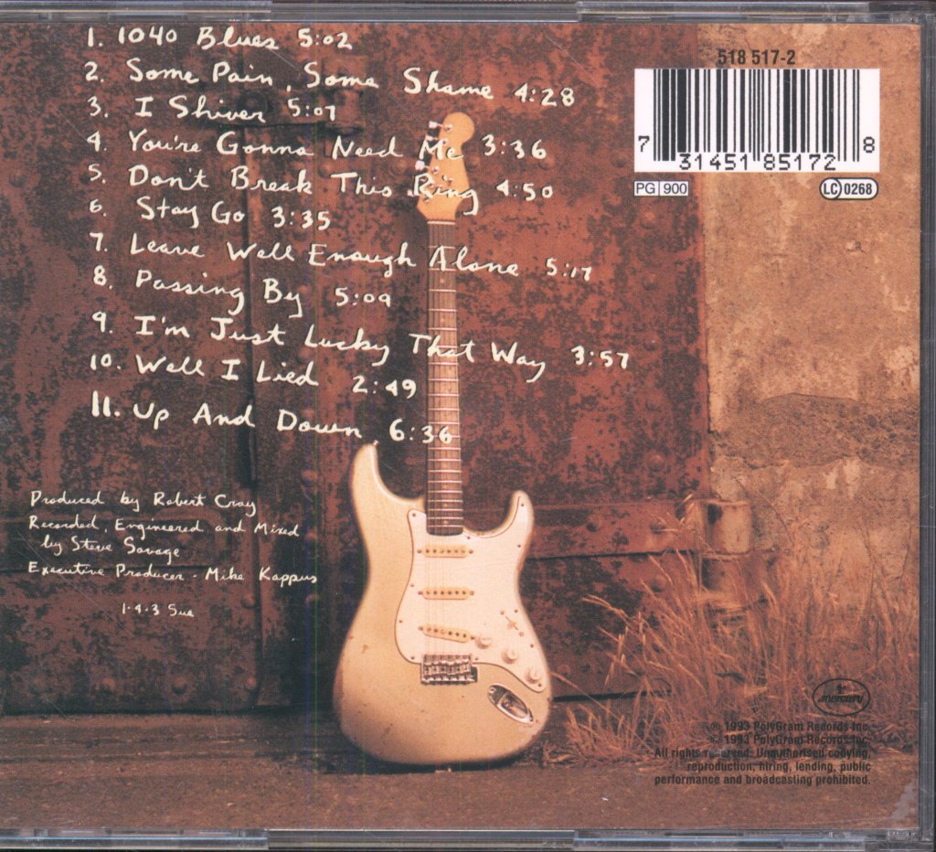 Robert Cray Band - Shame + A Sin - Cd