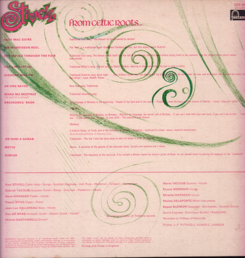 Alan Stivell - From Celtic Roots - Lp