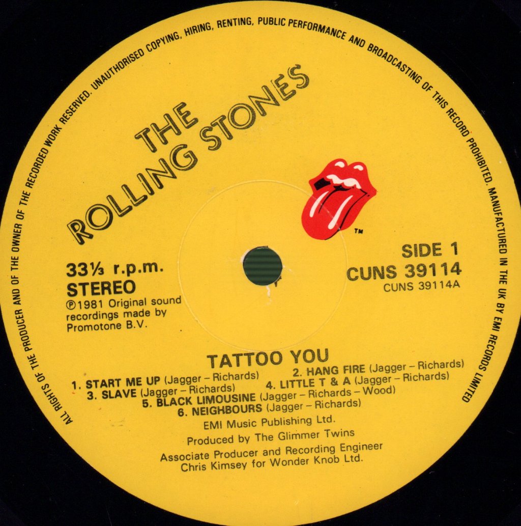 Rolling Stones - Tattoo You - Lp