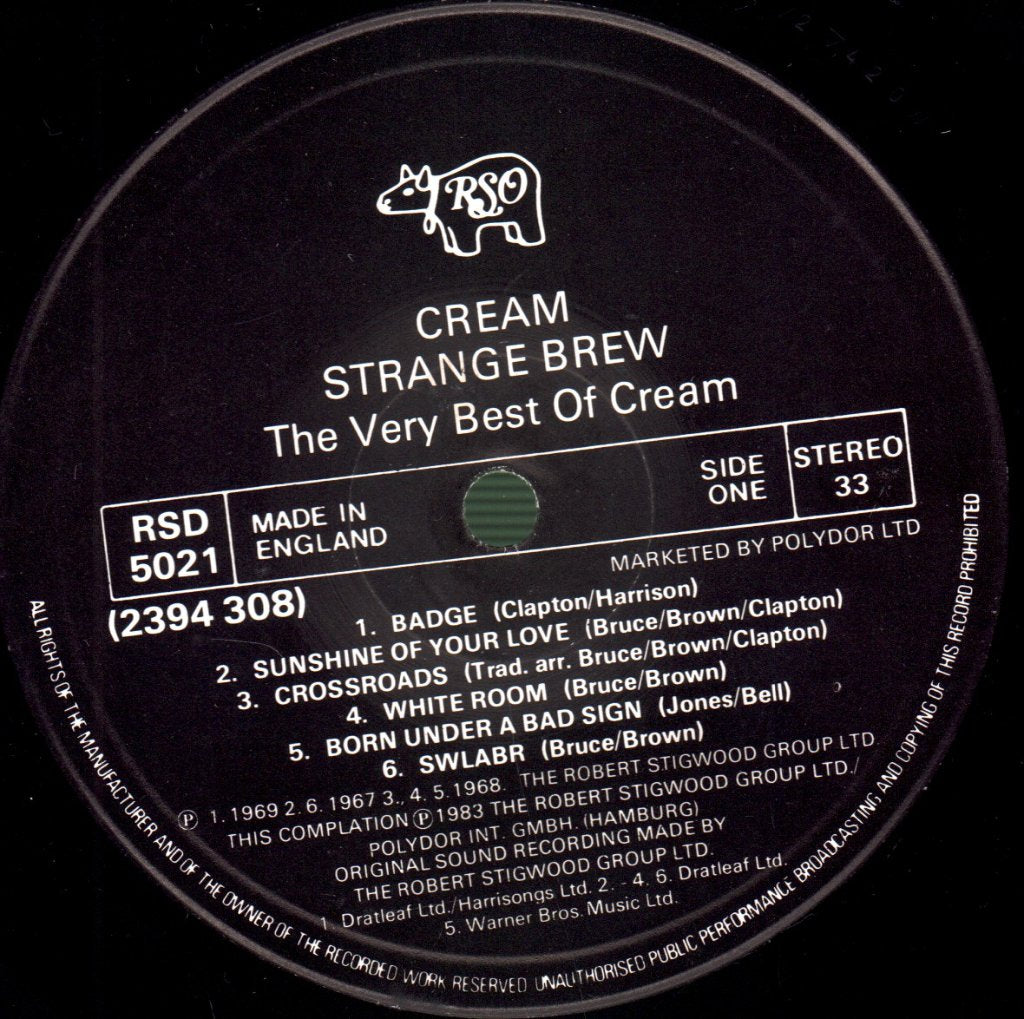 Cream - Strange Brew (Very Best Of) - Lp