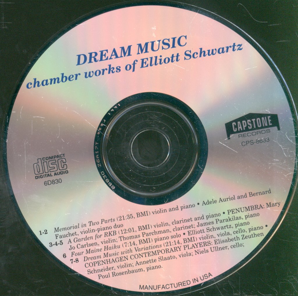 Various Artists - Dream Music Chamber Works Of Elliott Schwartz - Cd