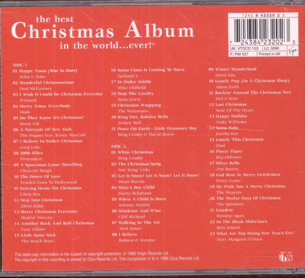 Various Artists - Best Christmas Album In The World...Ever! - Double Cd