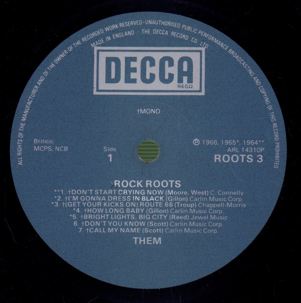 Them - Rock Roots - Lp