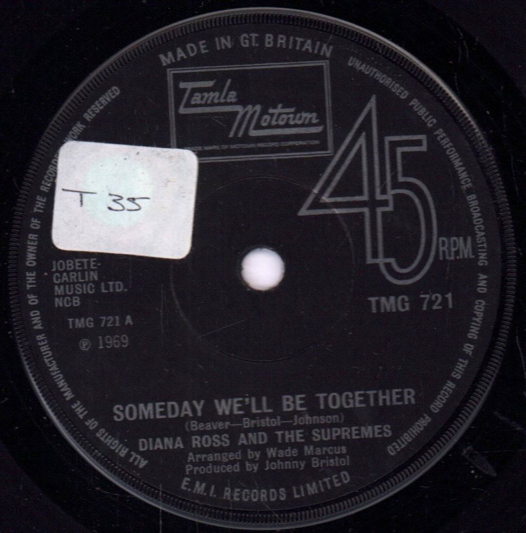 Diana Ross And The Supremes - Someday We'll Be Together - 7 Inch