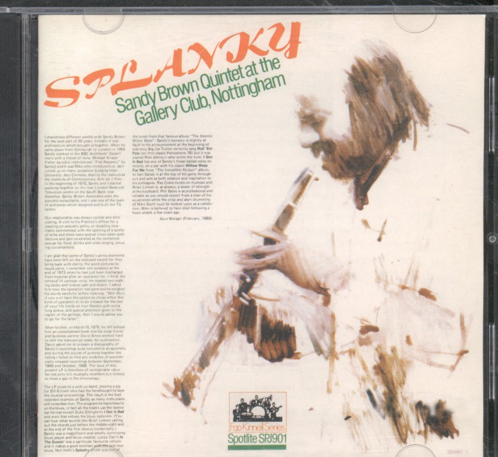 Sandy Brown Quintet - Splanky - Cd