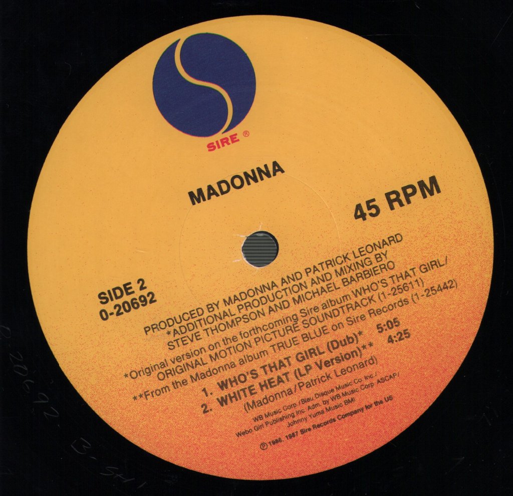 Madonna - Who's That Girl - 12 Inch
