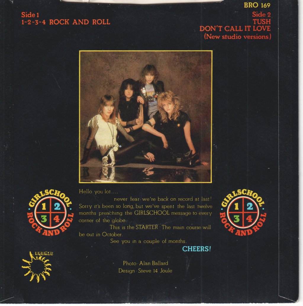 Girlschool - 1-2-3-4 Rock And Roll - 7 Inch
