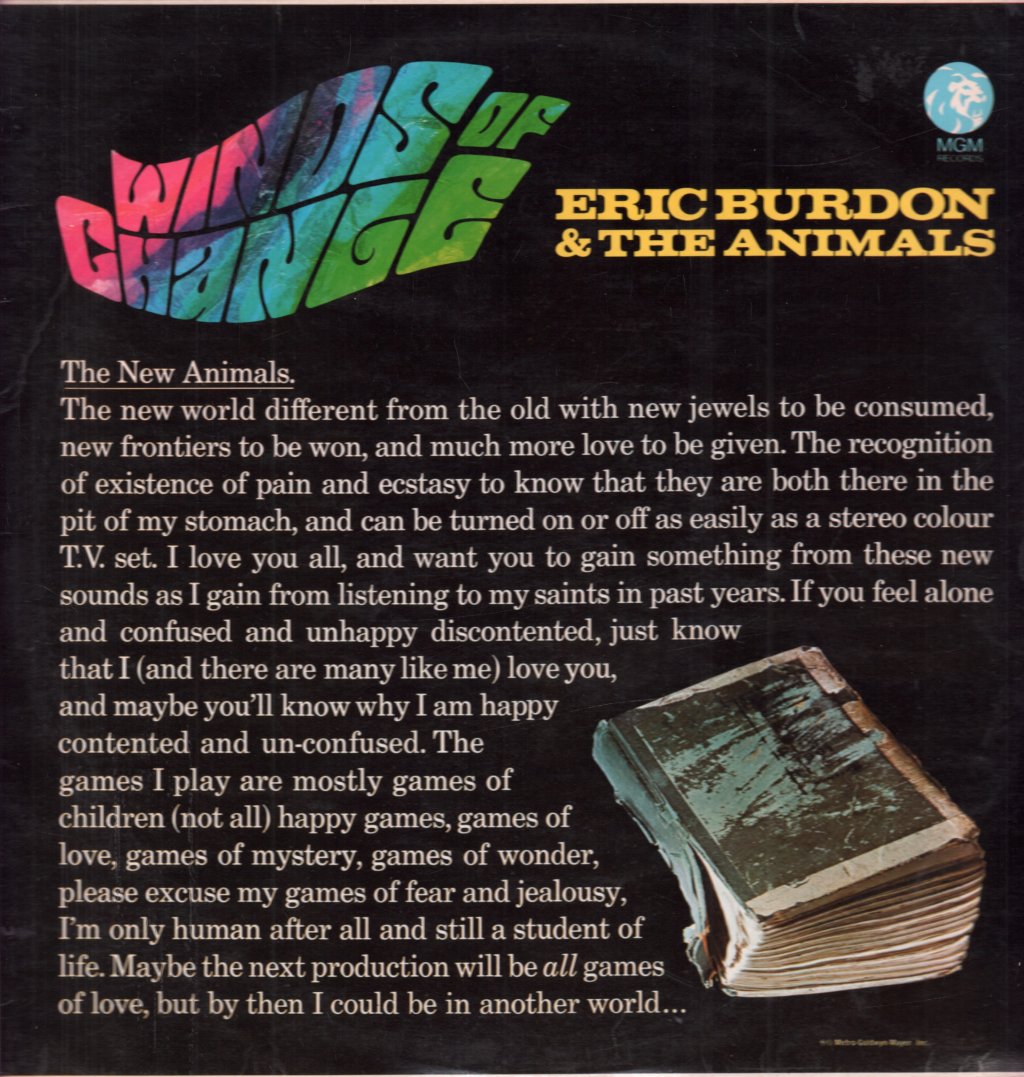 Eric Burdon And The Animals - Winds Of Change - Lp