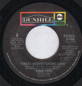 Four Tops - Sweet Understanding Love - 7 Inch