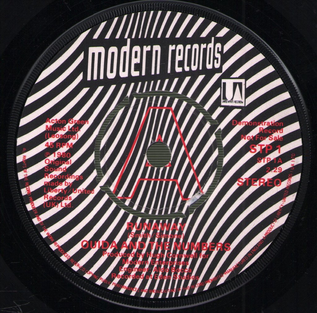 Ouida And The Numbers - Runaway - 7 Inch