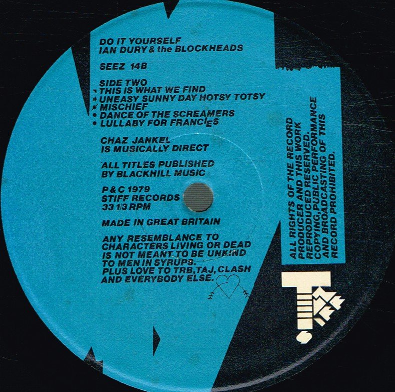 Ian Dury And The Blockheads - Do It Yourself - Lp