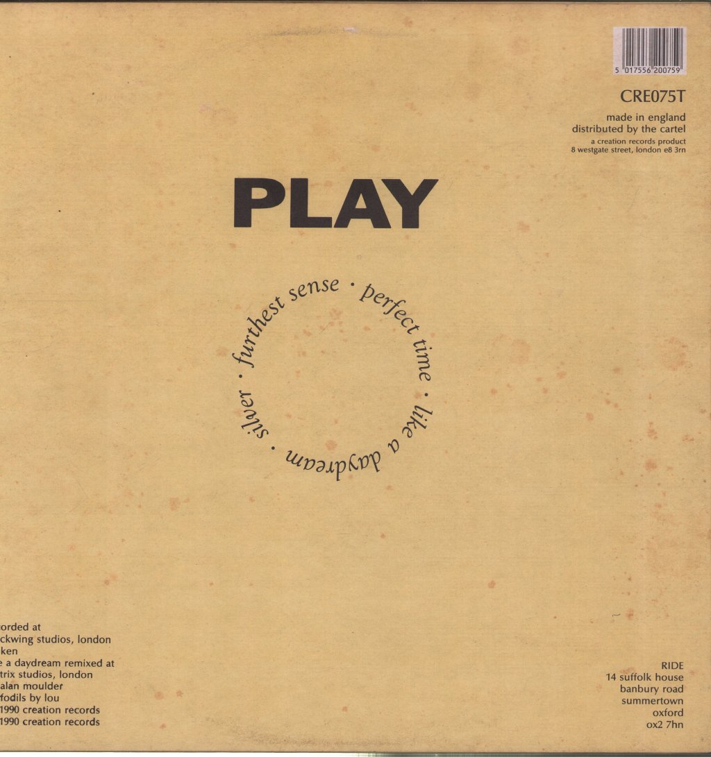 Ride - Like A Daydream - 12 Inch